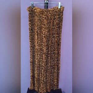 Leopard Print Maxi Boho Skirt